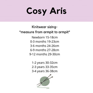 Cosy Arís-Up to 12 months