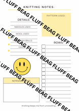 Load image into Gallery viewer, Printable knitting notes-English
