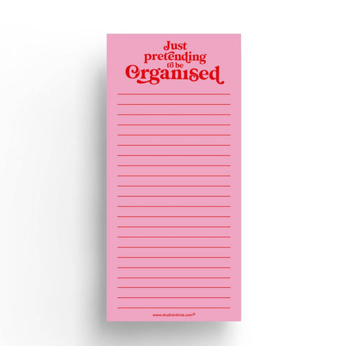 Just pretending to be organized to do list notepad