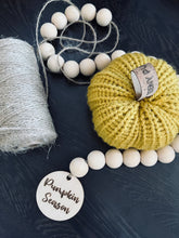 Load image into Gallery viewer, Pumpkin Season Wood bead decoration