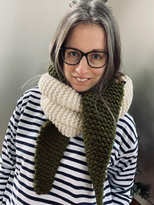 The Clúdach-Handknit super chunky scarf
