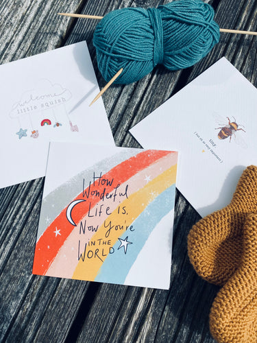 Pickled Pom Pom baby cards